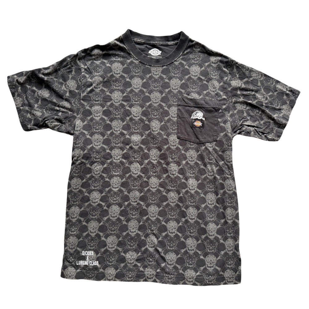 Dickies x Lurking Class Sketchy Tank Skull All Over Print Pocket T-Shirt Medium